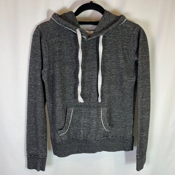 Reflex Boys Size S Hoodie Heather Gray White Trim Long Sleeves - Picture 2 of 7